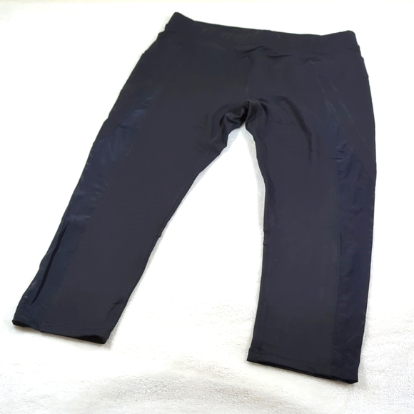 Kyodan leggings Capri mesh L NWOT pockets - Picture 1 of 4